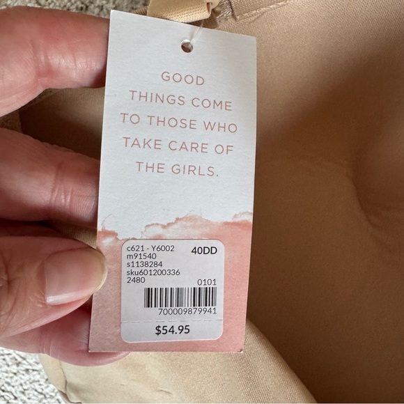 Cacique Lightly Lined Multi-Way Strapless Bra Nude NWT - Picture 8 of 12